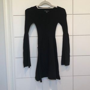 Formal black cotton dress